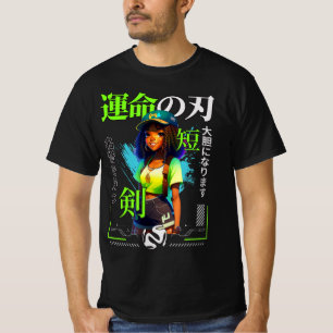 En flicka som Kärlek Anime Black Girl Game Älskare T Shirt