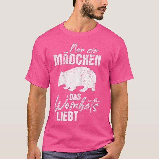 En flicka som Kärlek Australien Wombats T Shirt (Framsida)