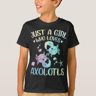 En flicka som Kärlek Axolotls T Shirt