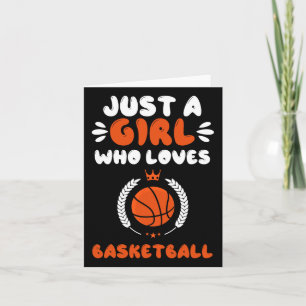 En flicka som Kärlek Basketball Kort