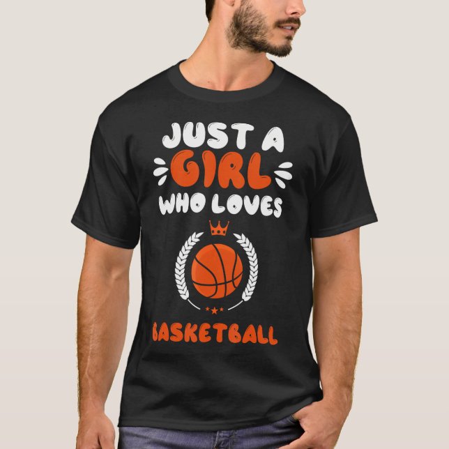 En flicka som Kärlek Basketball Shirt T Shirt (Framsida)