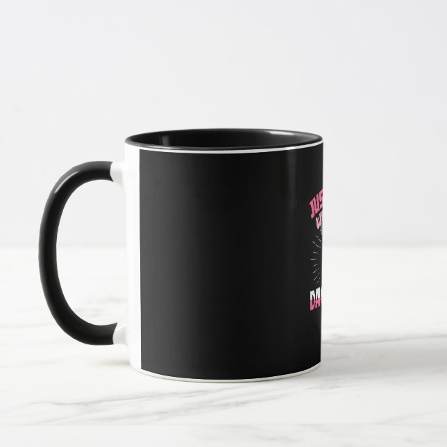 En flicka som Kärlek Dachshund Mugg (Vänster)