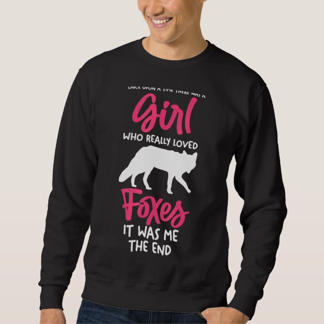 En flicka som Kärlek Foxes Lång Ärmad Tröja (Framsida)