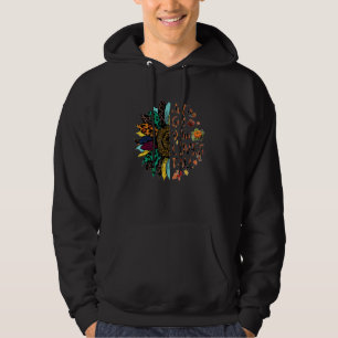 En flicka som Kärlek fyller leopard Solros Hoodie