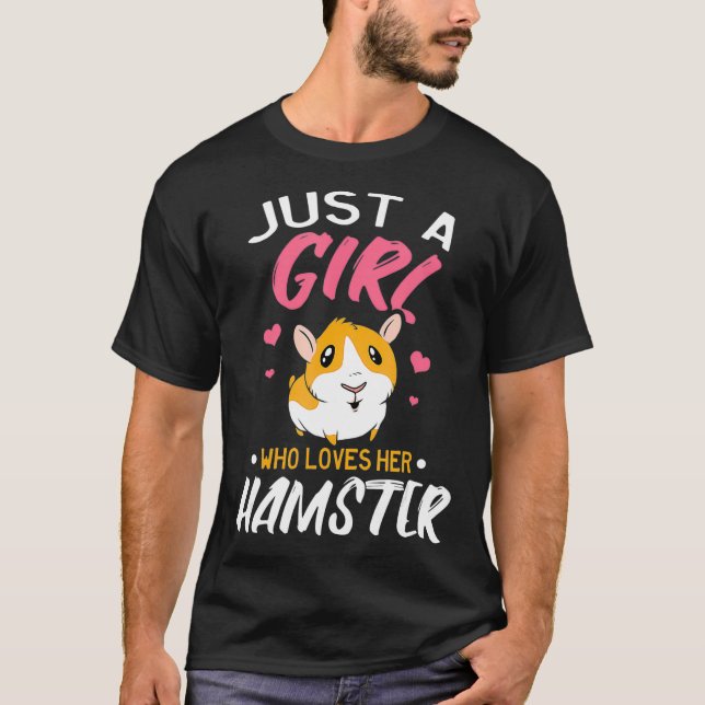 En flicka som Kärlek Hamster T Shirt (Framsida)