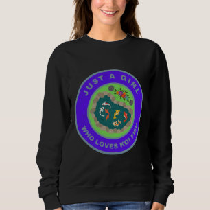 En flicka som Kärlek Koi Fish T Shirt