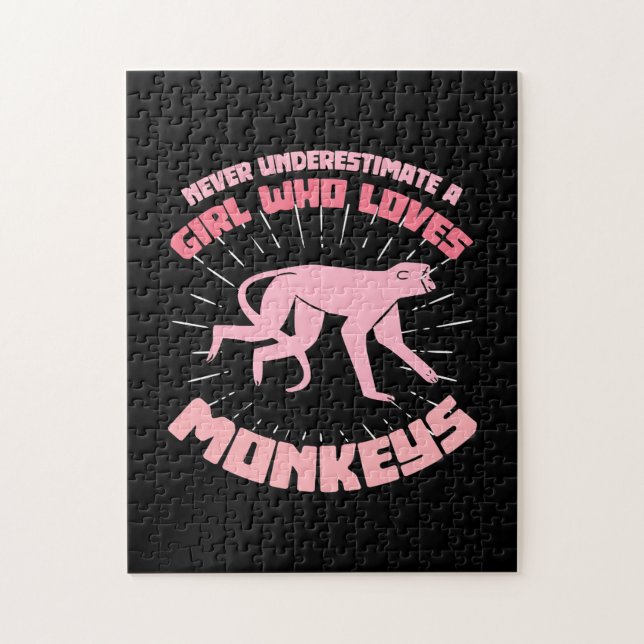 En flicka som Kärlek Monkey Pussel (Vertikal)