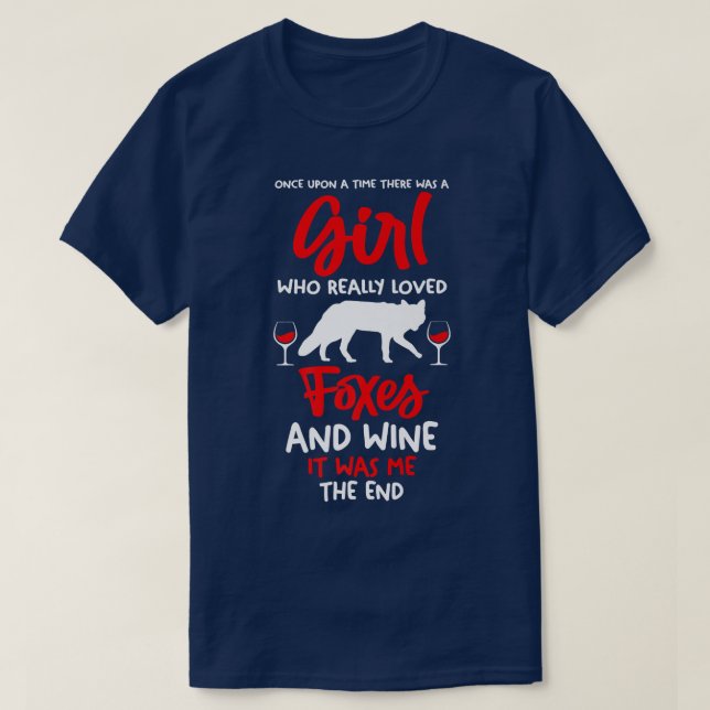 En flicka som kärlek vin och fots t shirt (Design framsida)