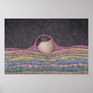 En flicka under tusen blanketter poster