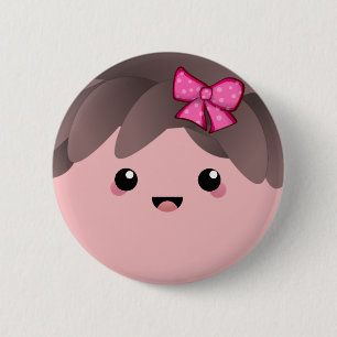 En flicka Upphävande av Genderna Flicka Knapp
