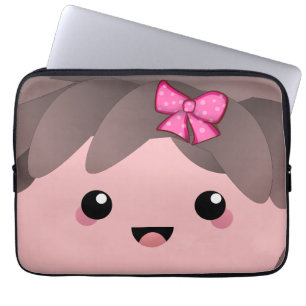 En flicka Upphävande av Genderna Flicka Laptop Fodral