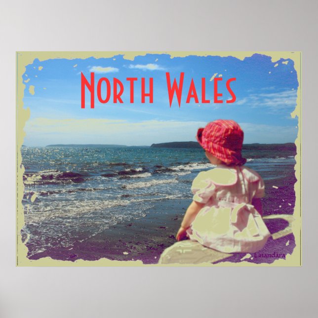 En flicka vid havet poster (Framsidan)