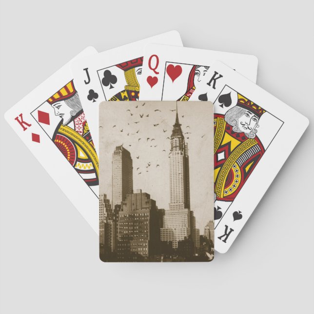 En flock av att flyga för fåglar spel kort (Baksidan)