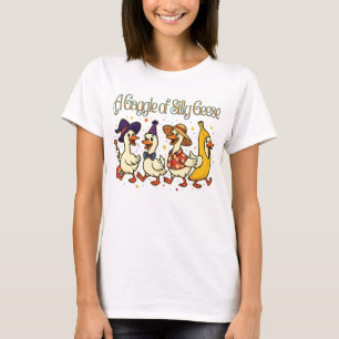 En flock dumma gäss i full kostymkaos t shirt