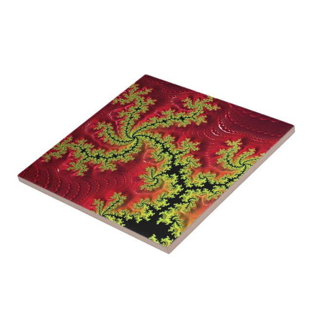 En flod Springa genom Ceramic Tile Kakelplatta (Sidan)