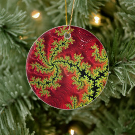 En flod Springa genom den keramiska Dekorationen Julgransprydnad Keramik