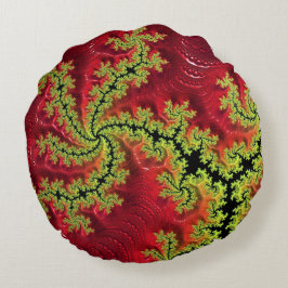 En flod Springa genom den runda Cushion Rund Kudde