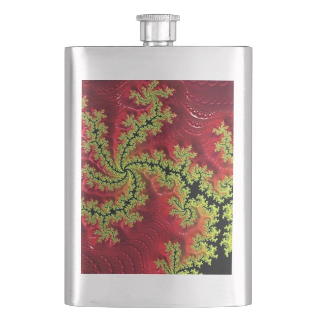 En flod Springa genom dess klassiska kolv Fickplunta (Framsidan)