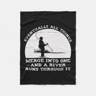 En flod Springa genom det Flygfisket Fleecefilt