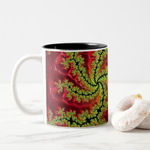 En flod Springa genom Kaffet Mugg