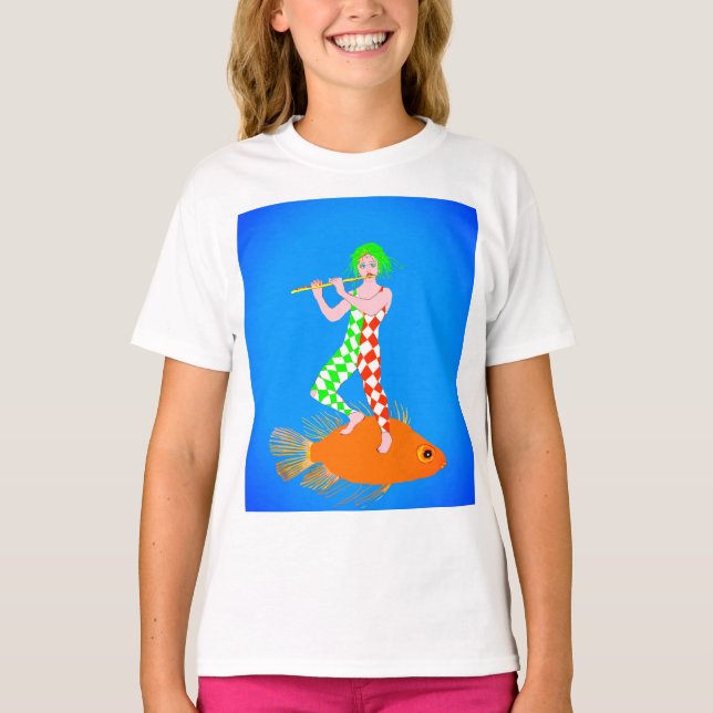 En flöjtspelare t shirt (Framsida)