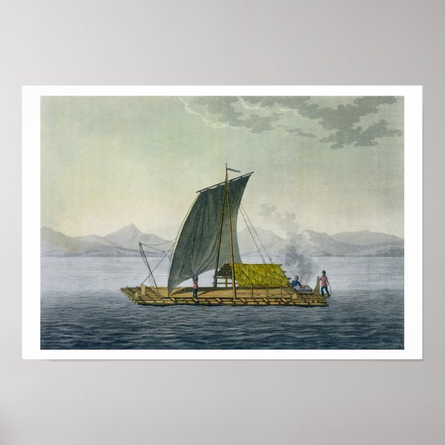 En flotte lämnande hamnen i Guayaquil, Ecuador, i Poster (Framsidan)