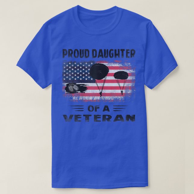 En flygburen fantry Paratrooper Proud DoDotter til T Shirt (Design framsida)