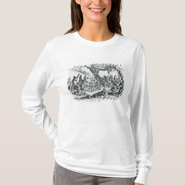 En födelse i ett zigenskt läger t-shirt (Framsida)