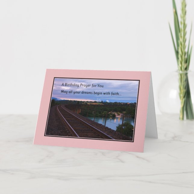 En födelsedagsbön för dig kort (Framsida)
