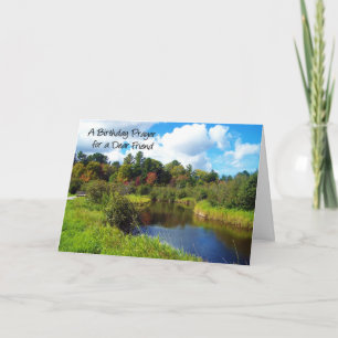 En födelsedagsbön för en kära vän kort