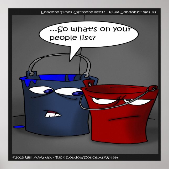 En folkets lista för hinkar affisch (Framsidan)