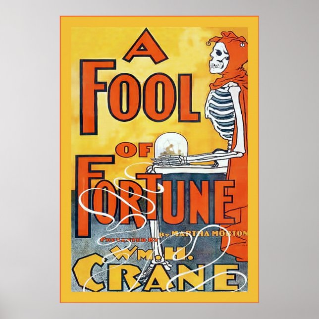 En fool av Fortune ~ Vintage Theater Poster (Framsidan)