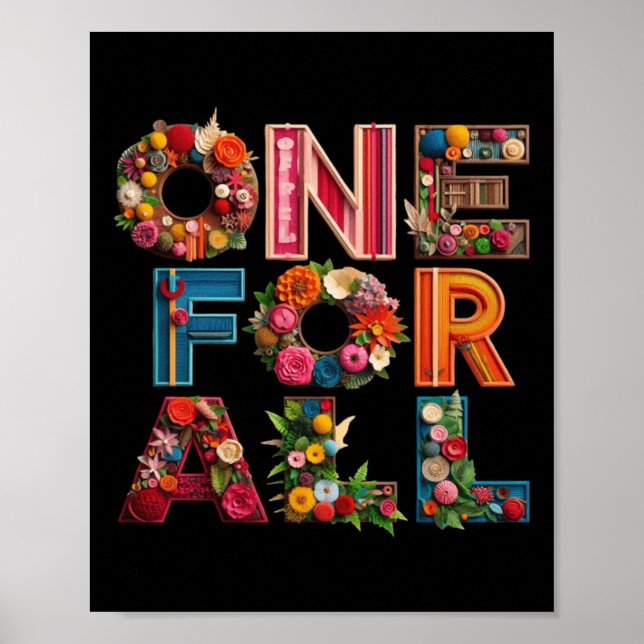 En för all embrace-enhet poster (Framsidan)