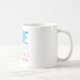 En för många rolig skjorta för kaffemugg