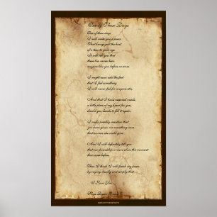 "En för vänskappoesi av för dessa dagar" affisc Poster