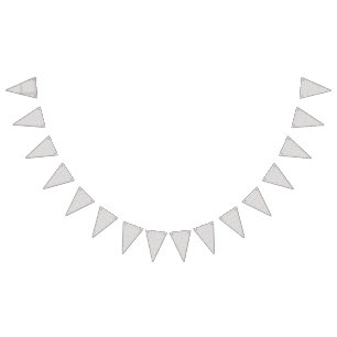 En förfinad blommigt i vitt och grått, presenti vimplar