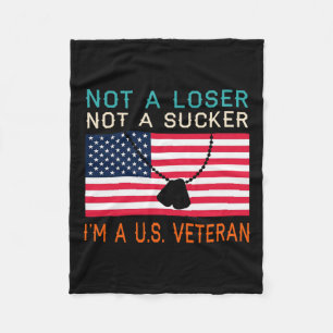 En förlorare jag är en amerikansk veteran Biden 20 Fleecefilt