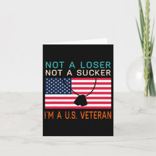 En förlorare jag är en amerikansk veteran Biden 20 Kort
