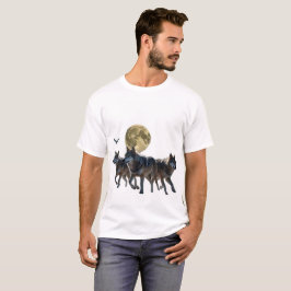 En förpackning med varger med vingar och glödande t shirt