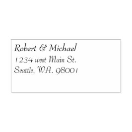 En förseglad med kyss självfärgande stämpel