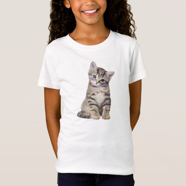 En förtjusande lite kattungeT-tröja T-shirt (Framsida)