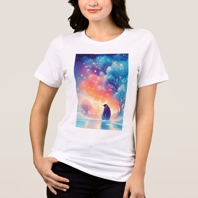 En förtrollad resa för en pingvin t shirt (Framsida)