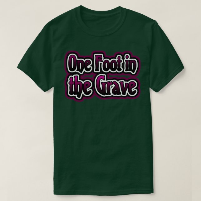 En fot i Grave T Shirt (Design framsida)