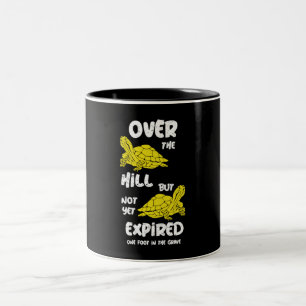 En fot i graven Två-Tonad mugg