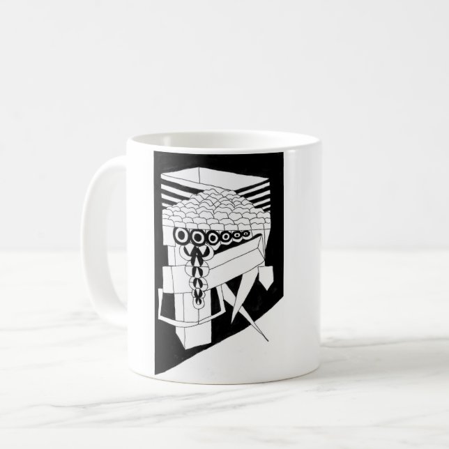 En fot ut kaffemugg (Framsida vänster)