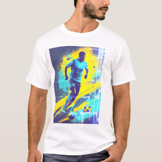 En fotbollsdesign t shirt