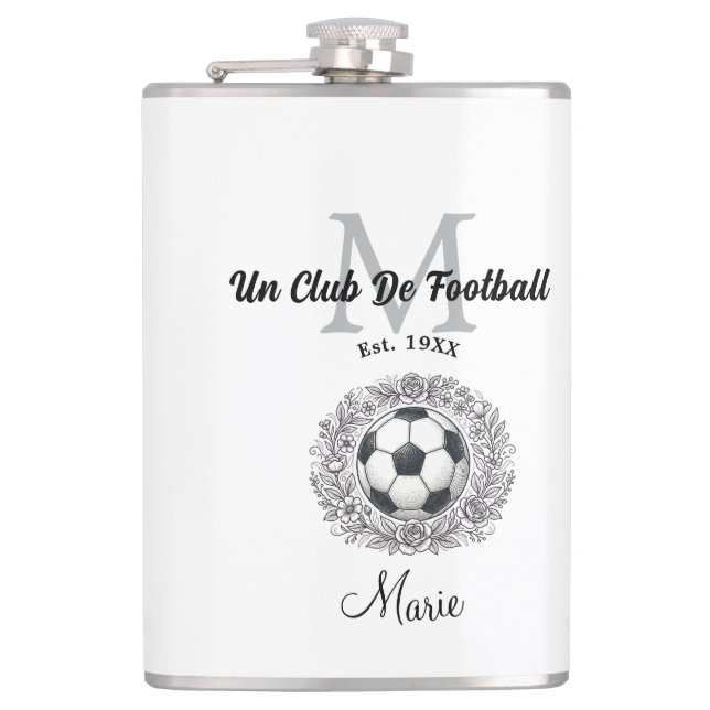 en fotbollsklubbsmonogram är, år fifa värld  fickplunta (Framsidan)