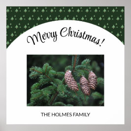 En fotojulfamilj poster