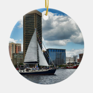 En frakt i Baltimore Julgransprydnad Keramik