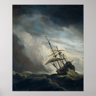 En Frakt i behov i en Raging Storm Poster